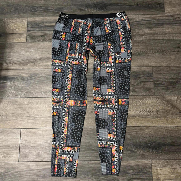 ethika Bandana Paisley Patchwork Mid-Rise XXL Leggings Black 12 Boho - Picture 4 of 5